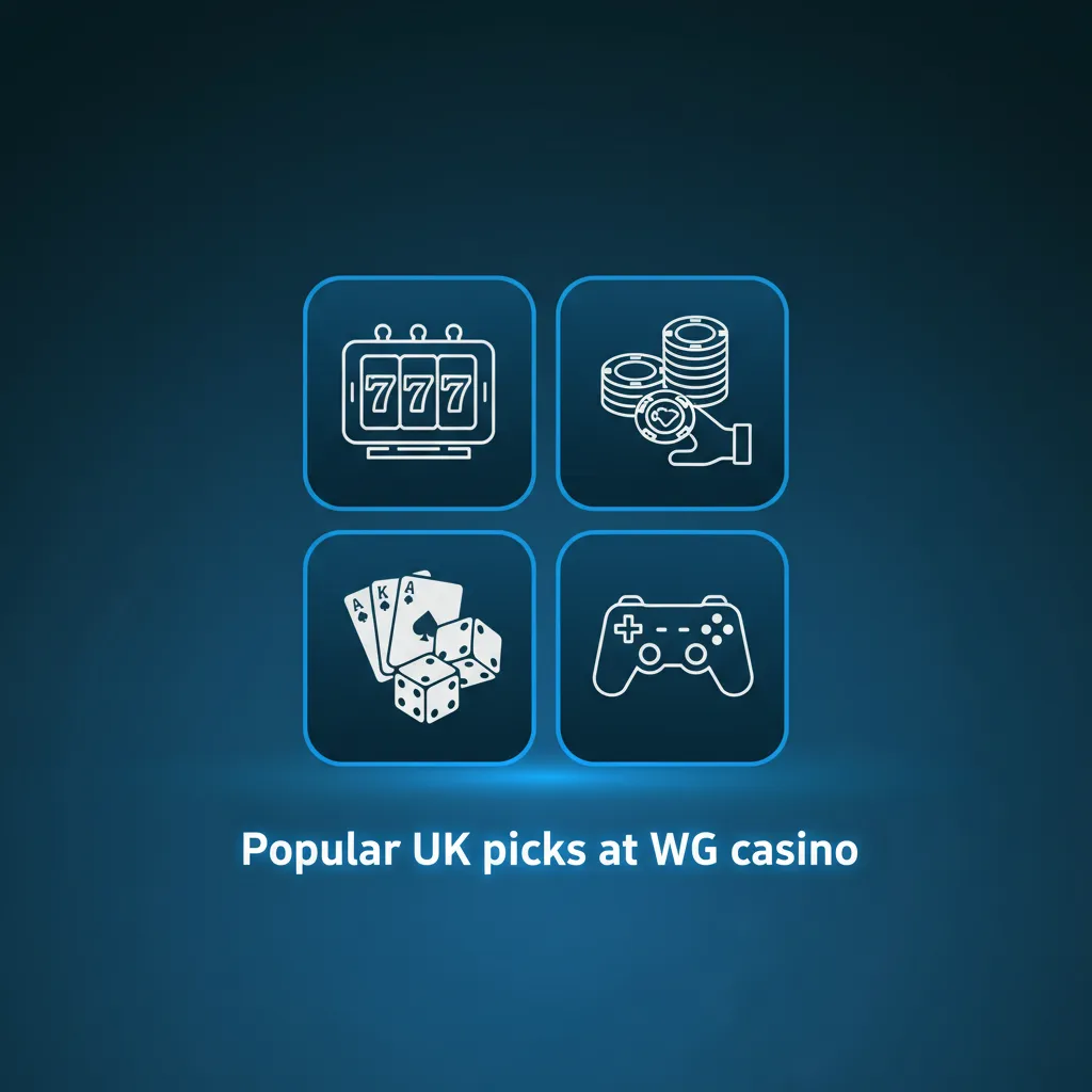 Popular UK picks at WG casino: Big Bass Bonanza, Book of Dead, Starburst, Gonzo's Quest; titles and RTPs displayed.