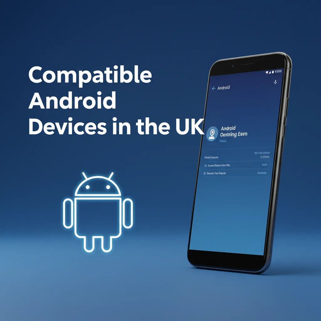 UK-compatible Android phones: Samsung, Google Pixel, OnePlus, Nothing, Xiaomi, Sony, Motorola, Oppo, Realme models.