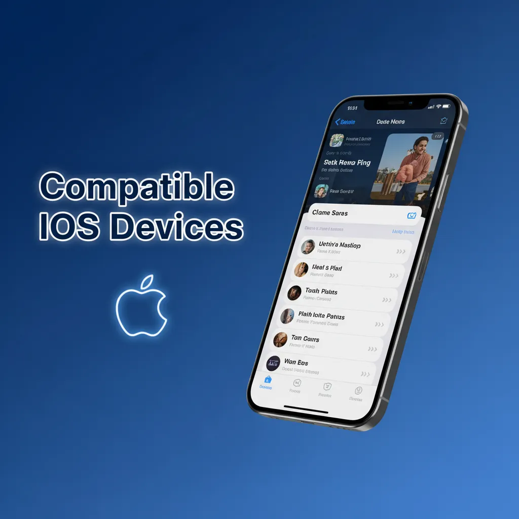 Compatible iOS devices: iPhone X-15 series and recent iPads (iPadOS 12+). App runs smoothly.