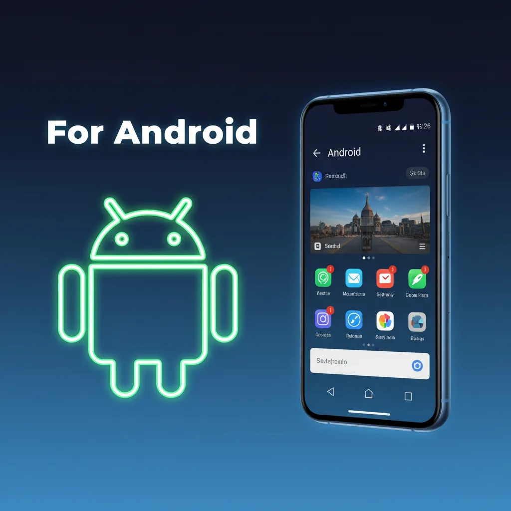 Android APK for phones and tablets (Android 8+). Download, allow installs, install, sign in with 2FA, update.