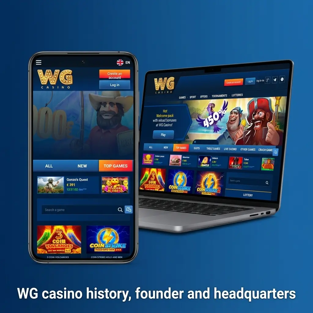 WG Casino UK headquarters, founder history and Gambling Commission licence details overview