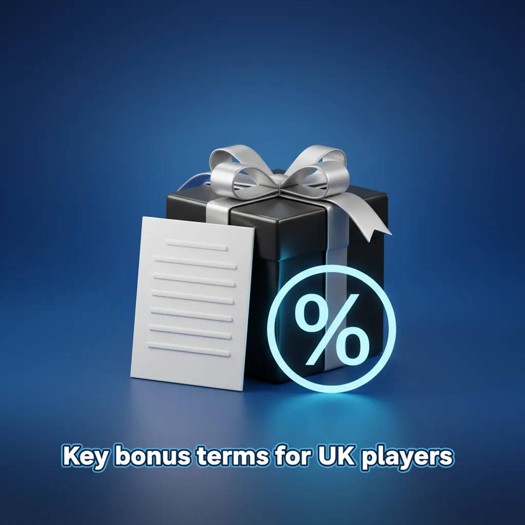 Key bonus terms for UK players: 18+ verified, wagering rules, stake caps, game contribution, one bonus per account.