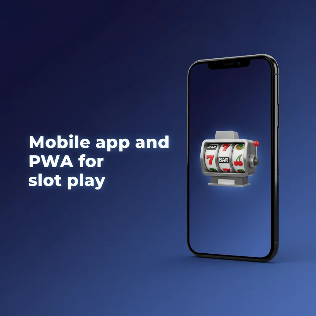 Smartphones displaying a slots app and PWA with one-handed UI, bottom bar filters, and a prominent Spin button.