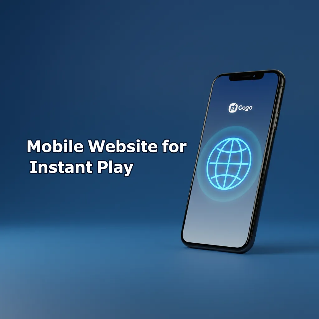 Phone and tablet showing instant-play mobile site with betting, casino, payments, and support—no app download needed.