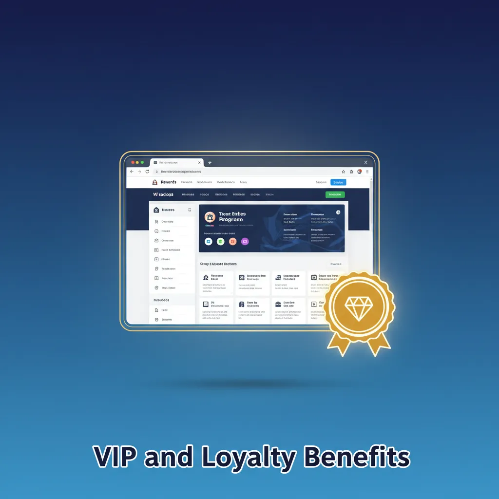 VIP & Loyalty benefits: tiered rewards: points, cashback, offers, faster support, invites, limits, priority withdrawals.