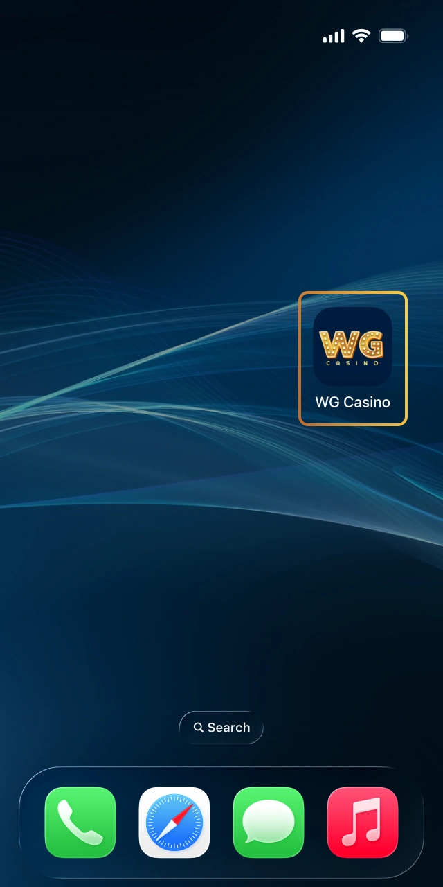 Allow the download process to complete for WG casino.