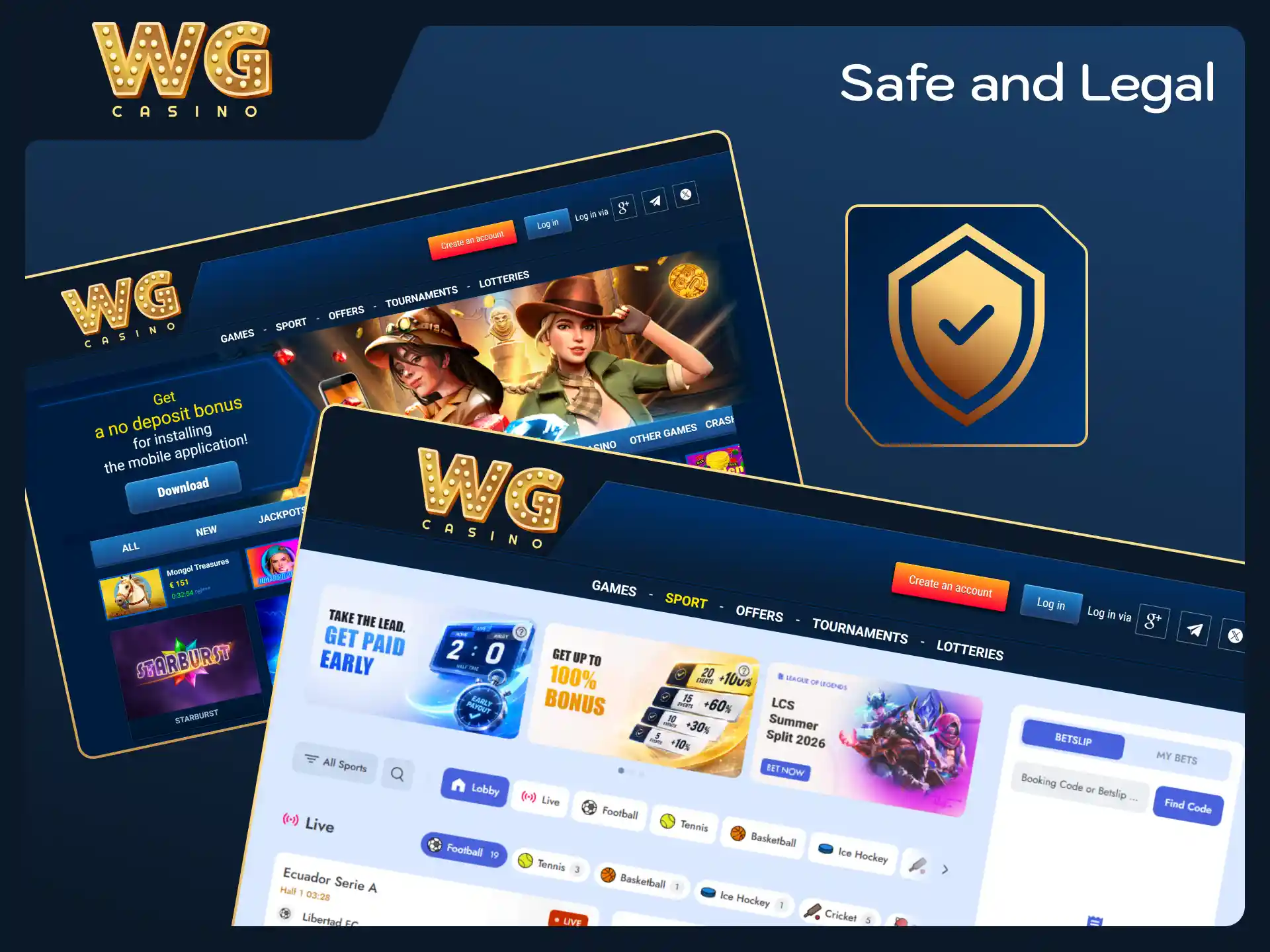 Read legal compliance and player protection policies for WG casino UK.