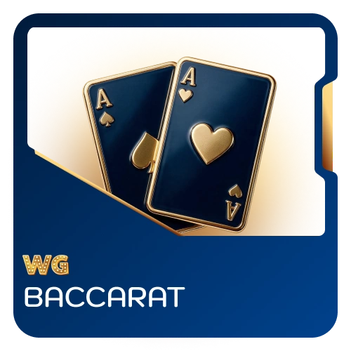 Bet on banker or player hands at authentic live baccarat tables at WG casino.