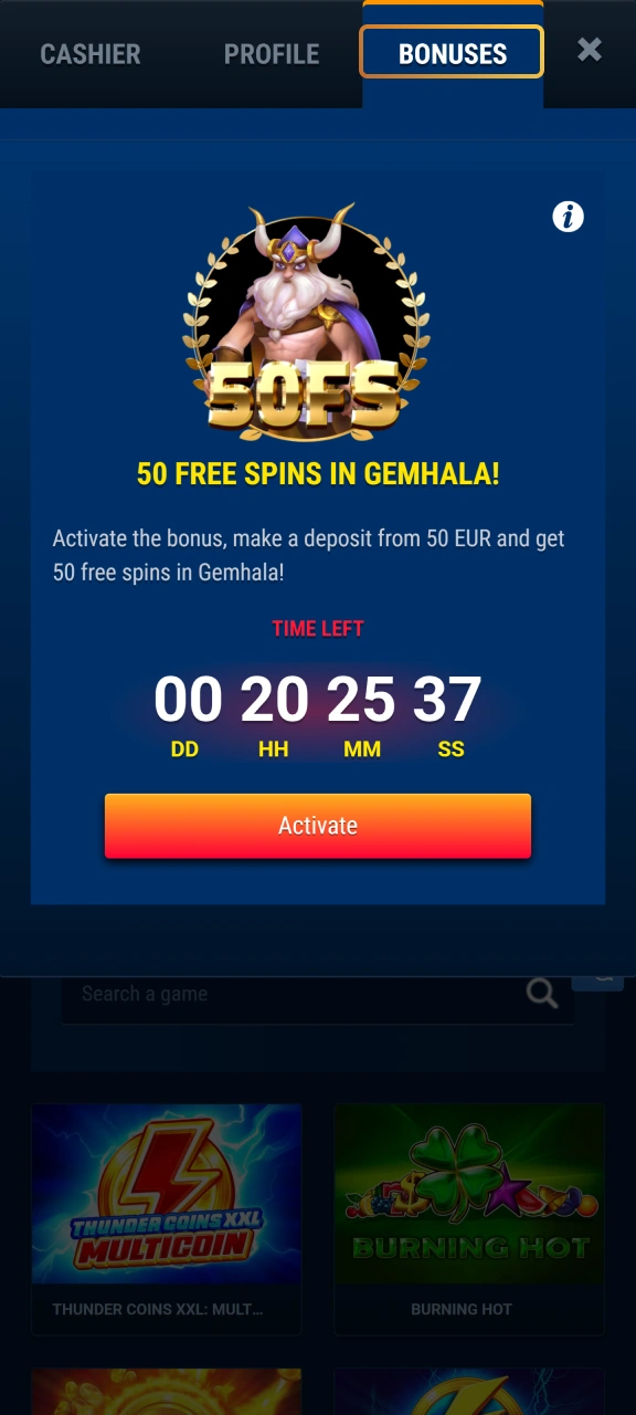 Fulfill wagering rules to cash out bonuses from WG casino.